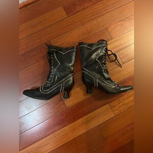 Mary Poppins style rhinestone boots